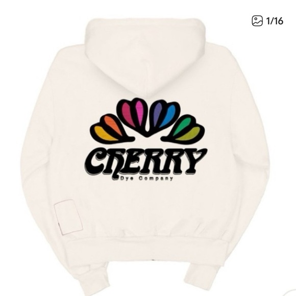 Cherry LA Cream Zip-Up Hoodie - Picture 2 of 10